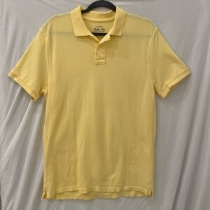 J. Crew Vintage Polo Men's Short Sleeve Cotton Size large yellow